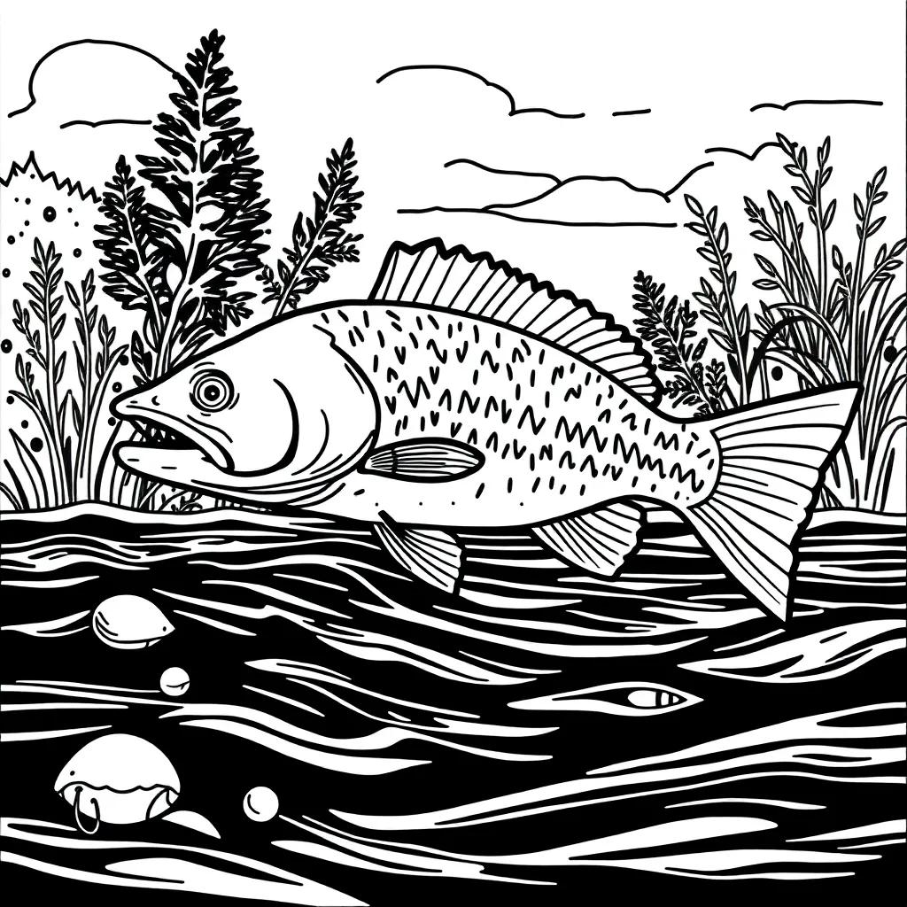 Fishing Coloring Pages For Adults