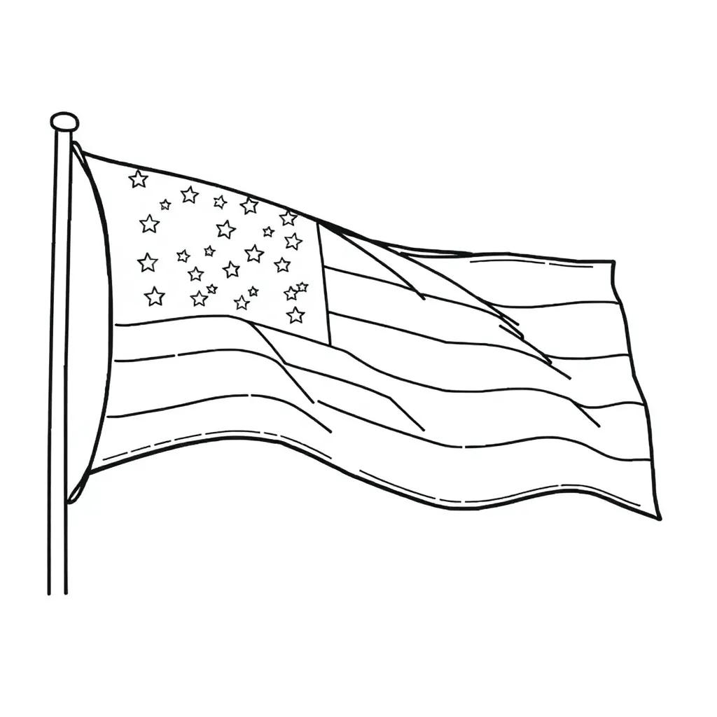 Flag Day Coloring Pages
