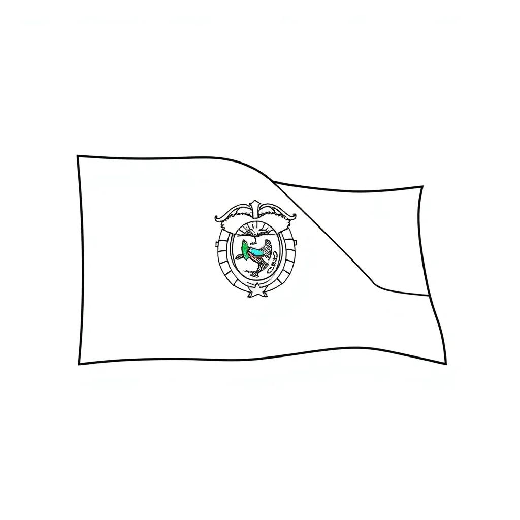 Flag Of Ecuador Coloring Page