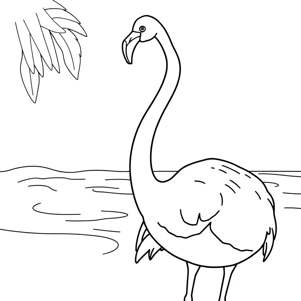 Flamingo Coloring Page Printable