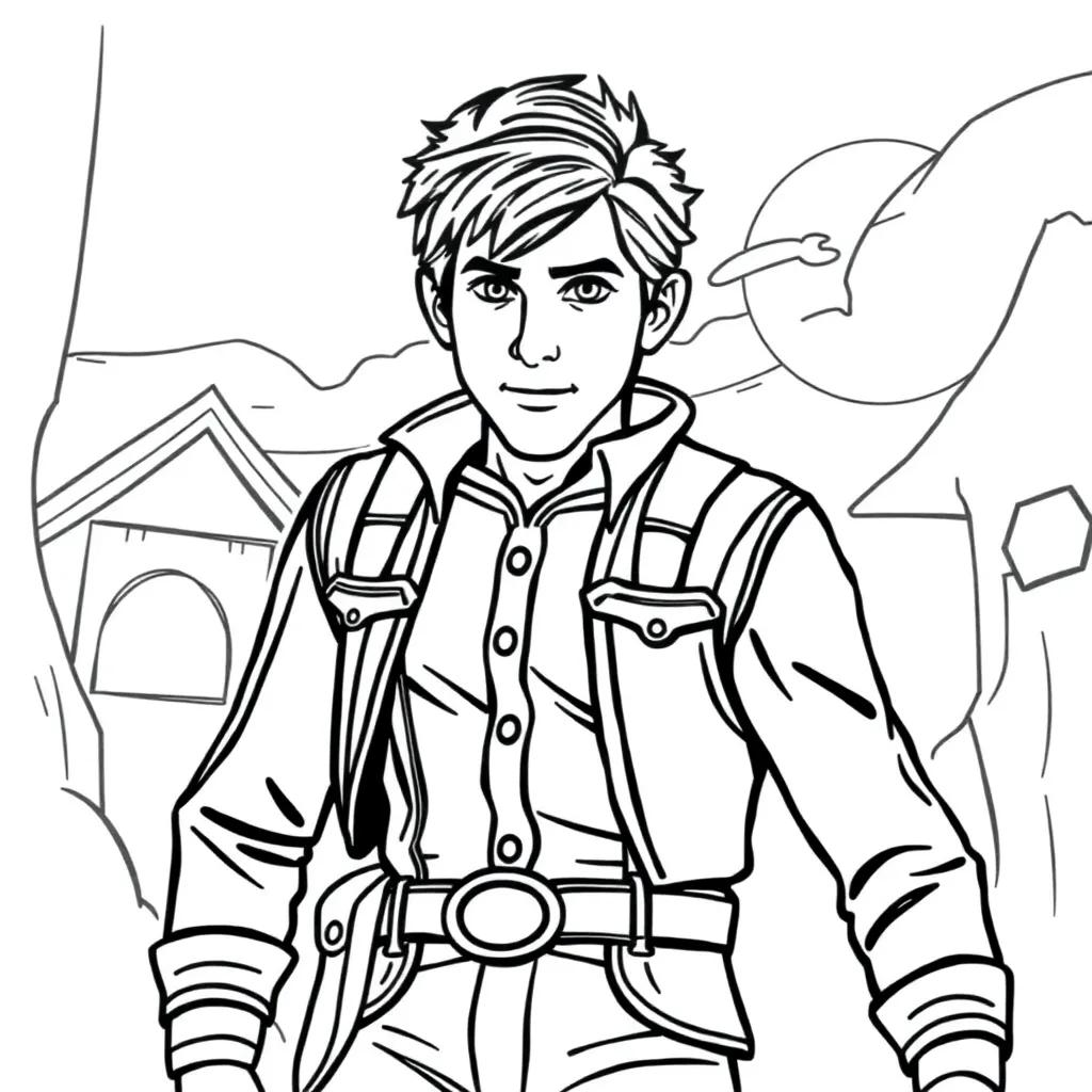 Flynn Rider Coloring Pages