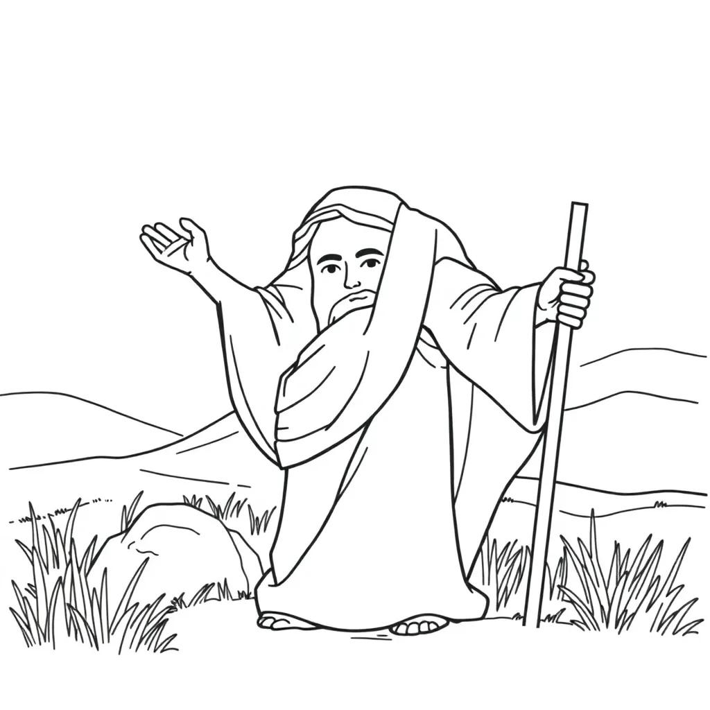 Follow Jesus Coloring Page