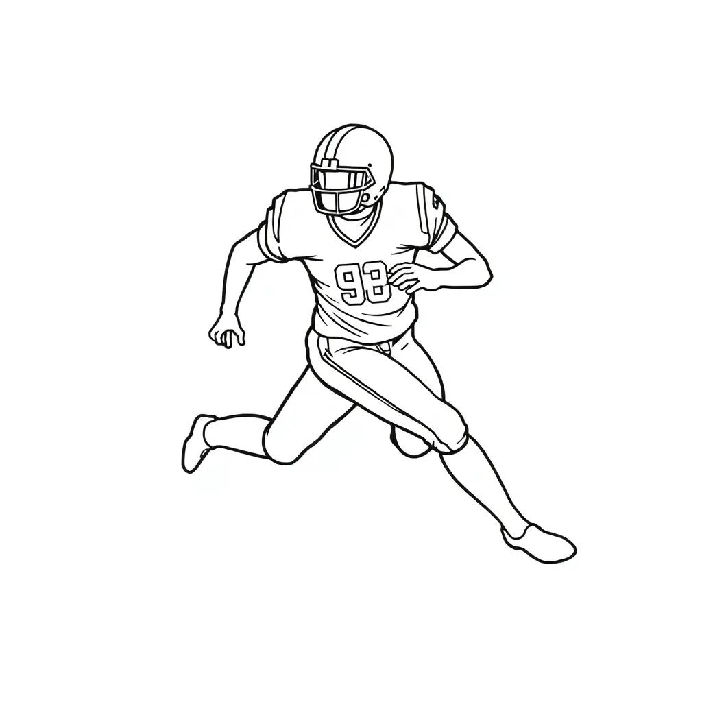 Football Coloring Book Pages