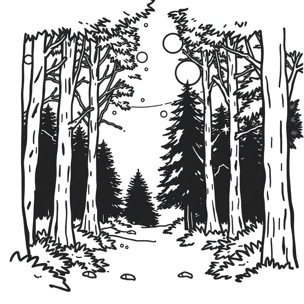 Forest Coloring Pages Printable