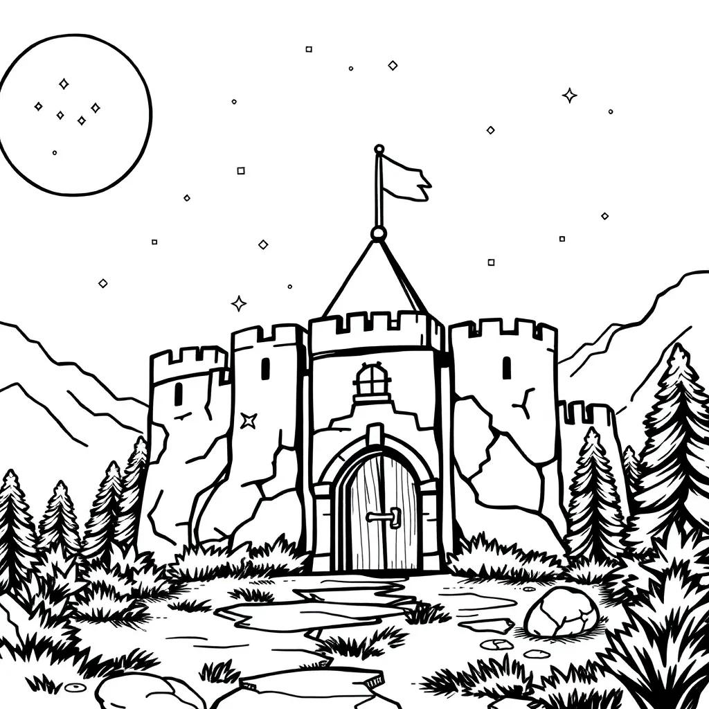 Fort Nite Coloring Page