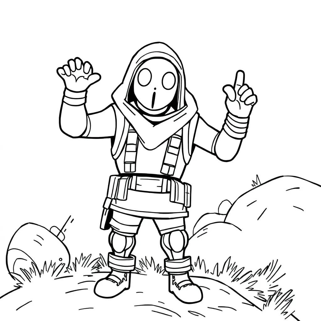 Fortnite Coloring Pages Peely