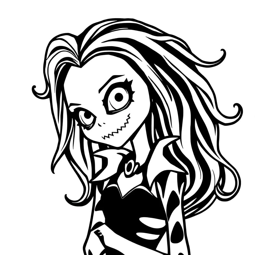 Frankie Stein Monster High Coloring Pages