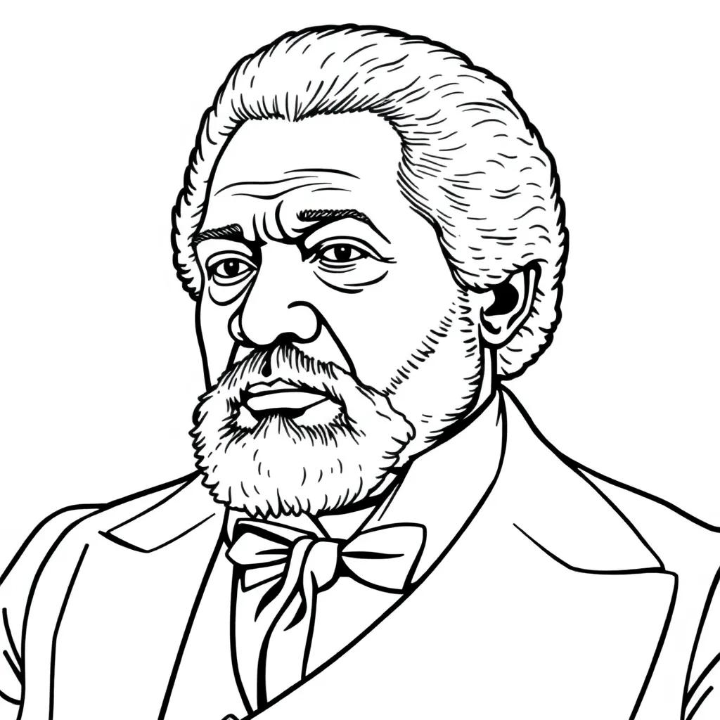 Frederick Douglass Coloring Page