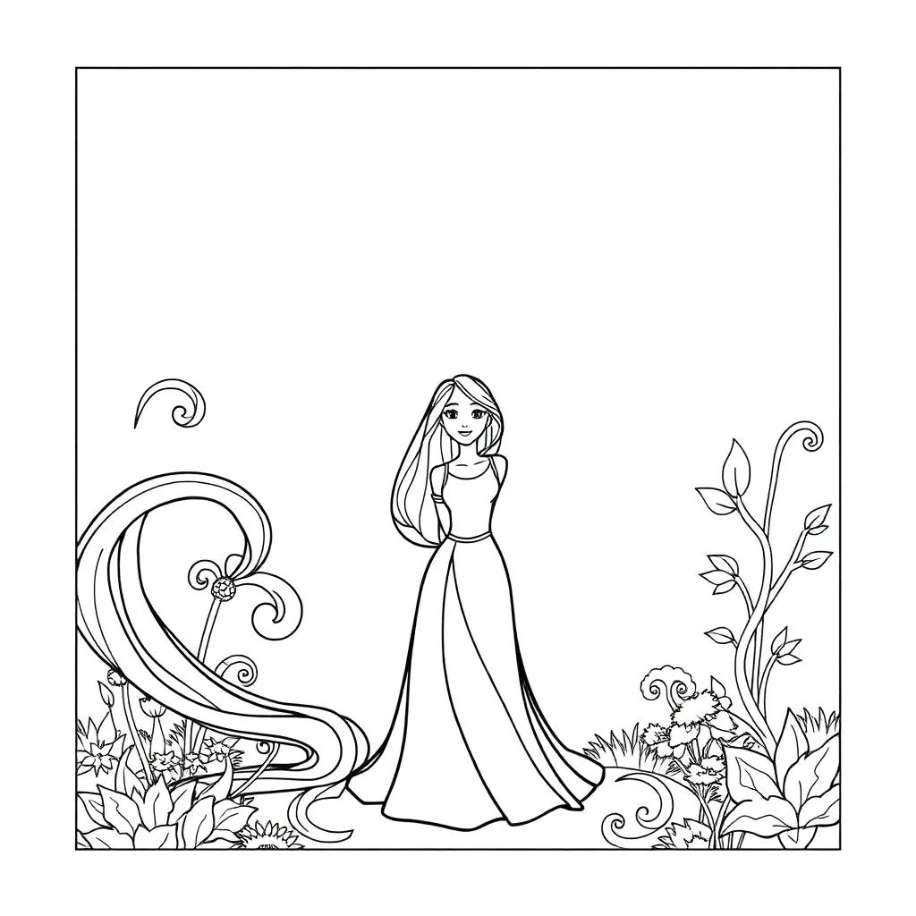 Free Tangled Coloring Pages