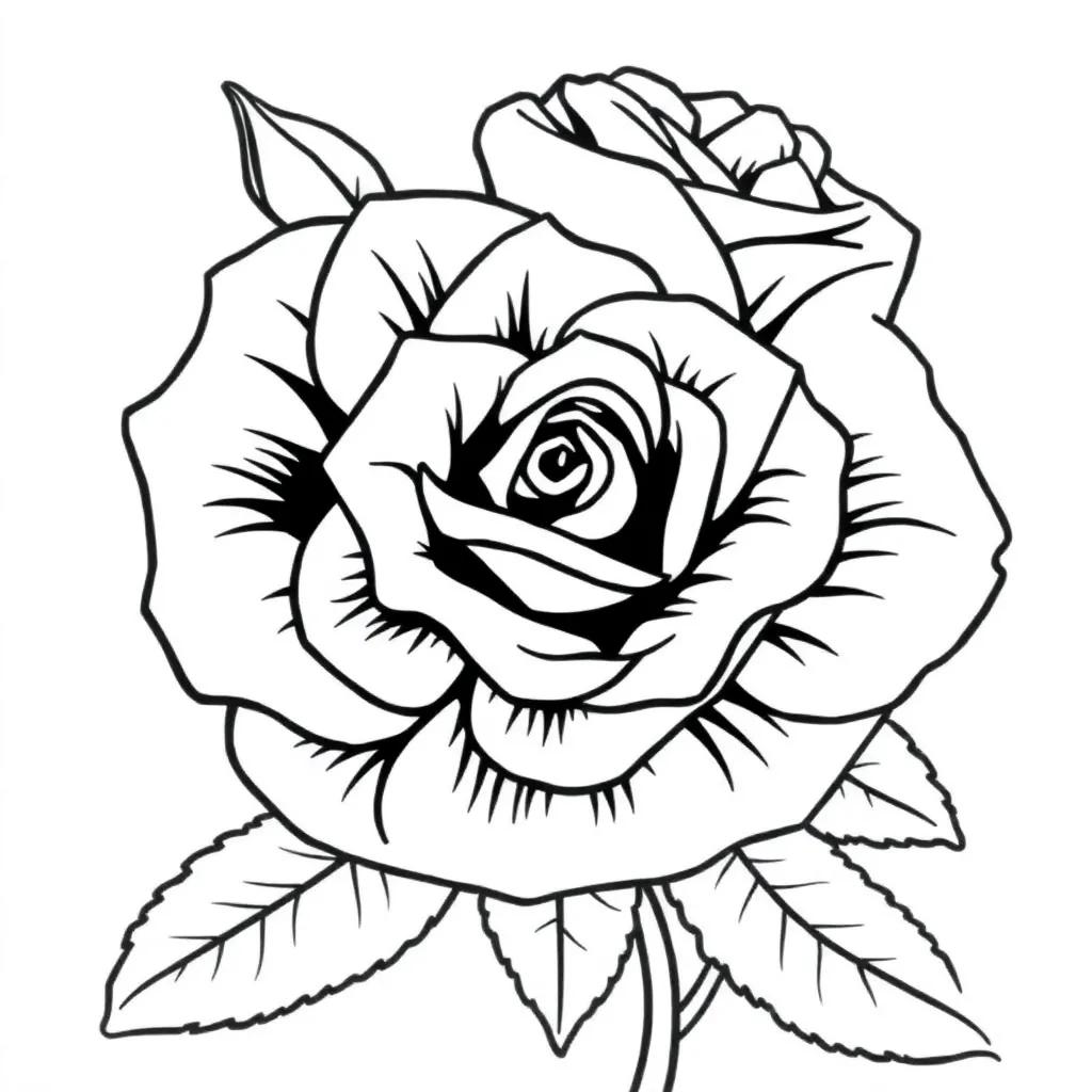 Free Coloring Pages Of Roses