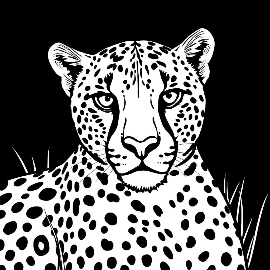 Free Cheetah Coloring Pages