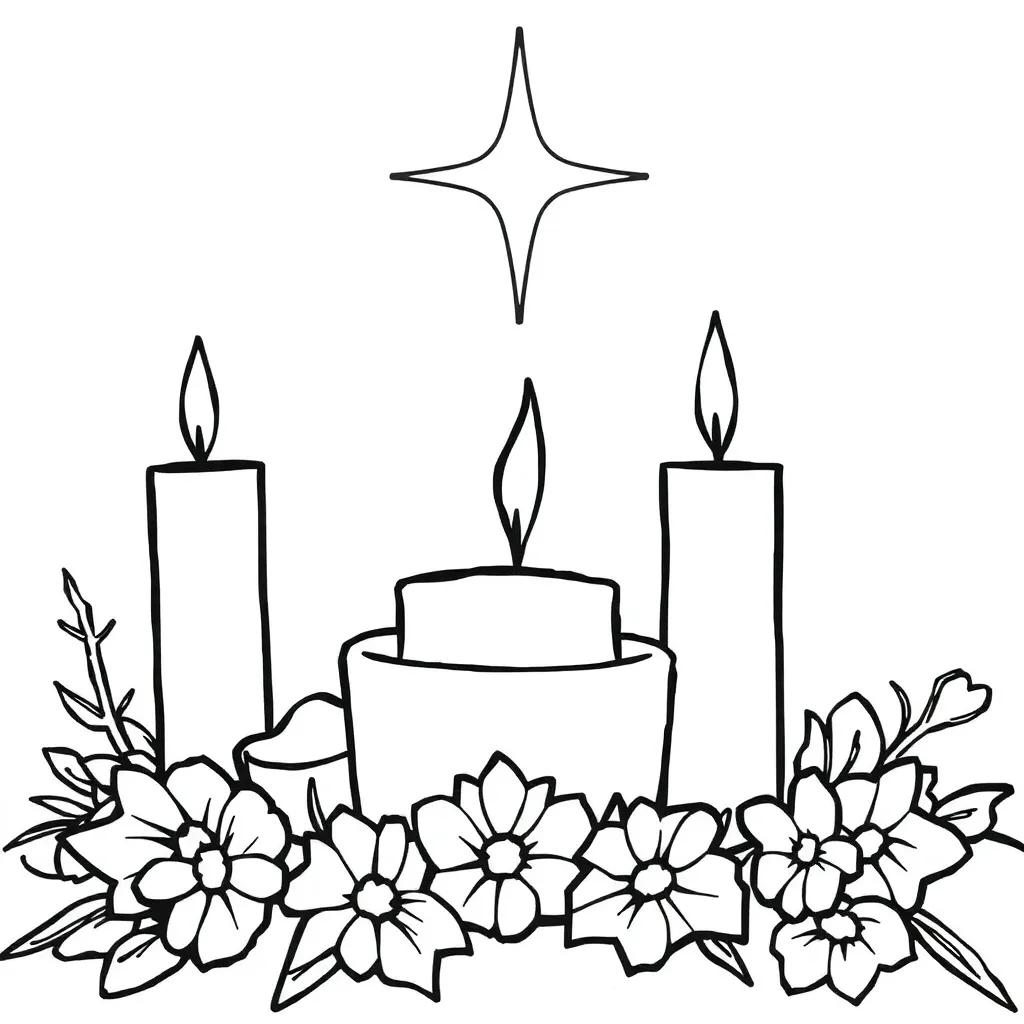 Free Advent Coloring Pages