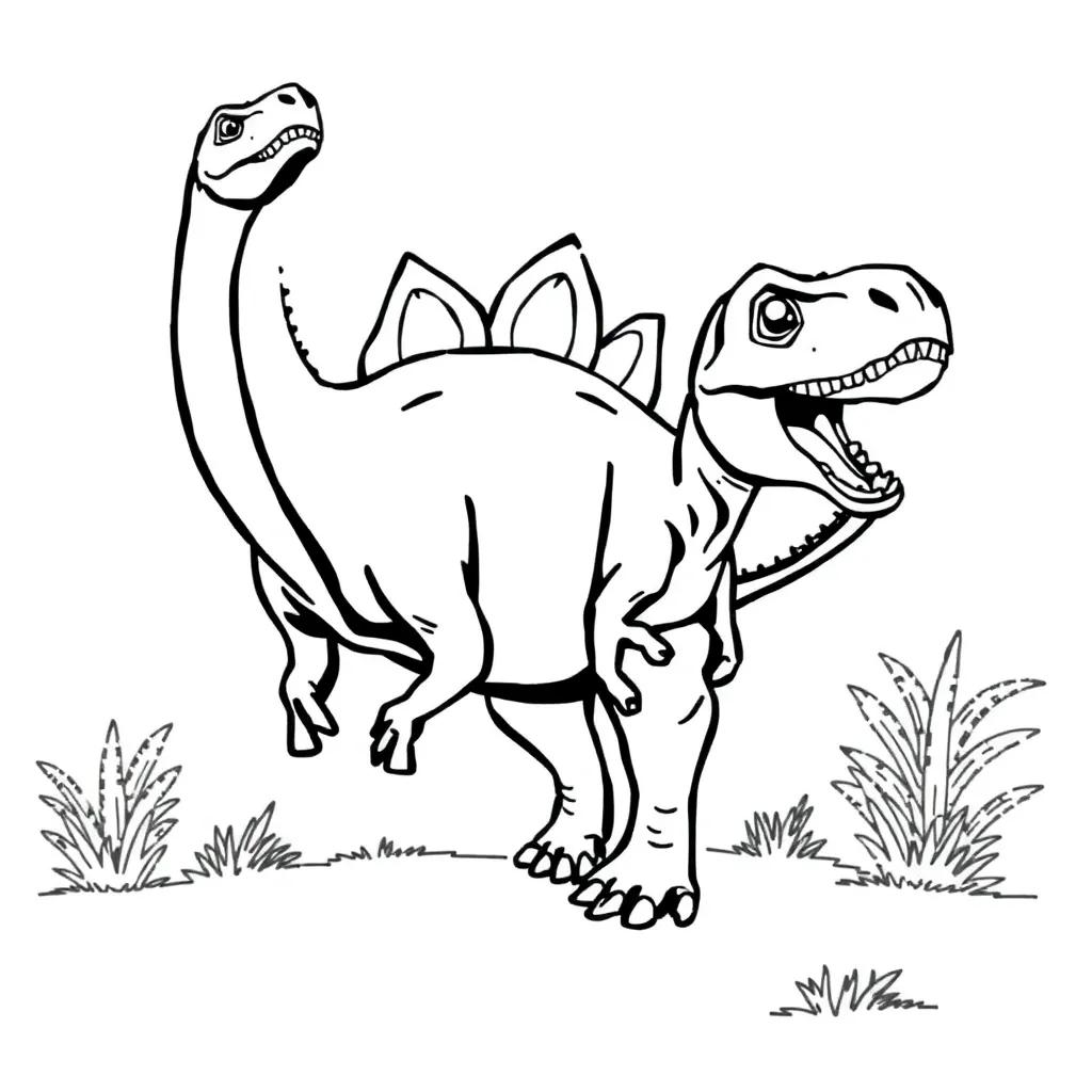 Free Dinosaur Color Pages