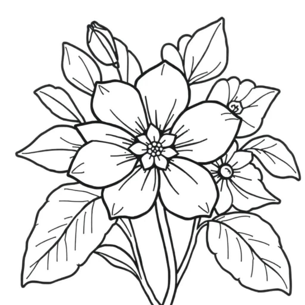 Free Printable Flower Coloring Pages For Adults