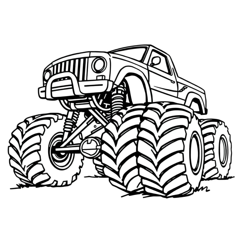 Free Printable Monster Truck Coloring Pages