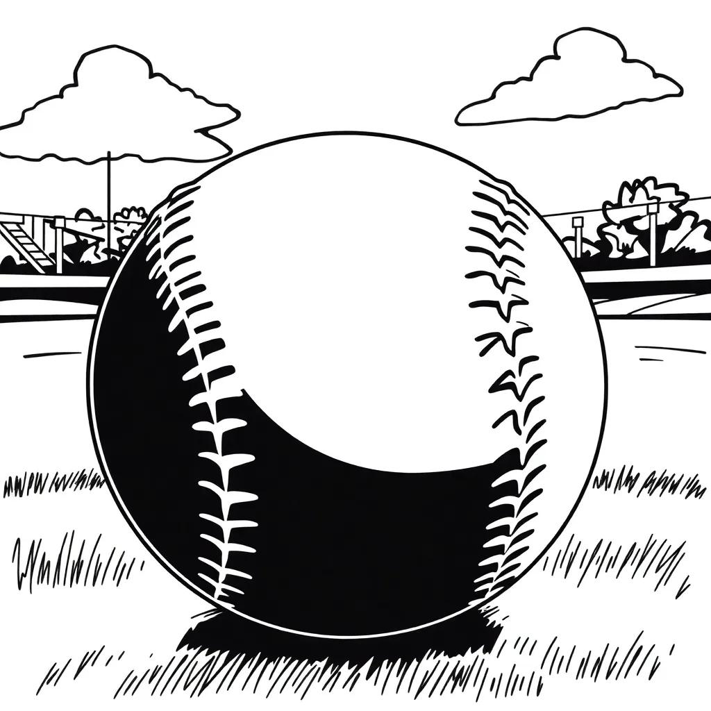 Free Baseball Coloring Pages
