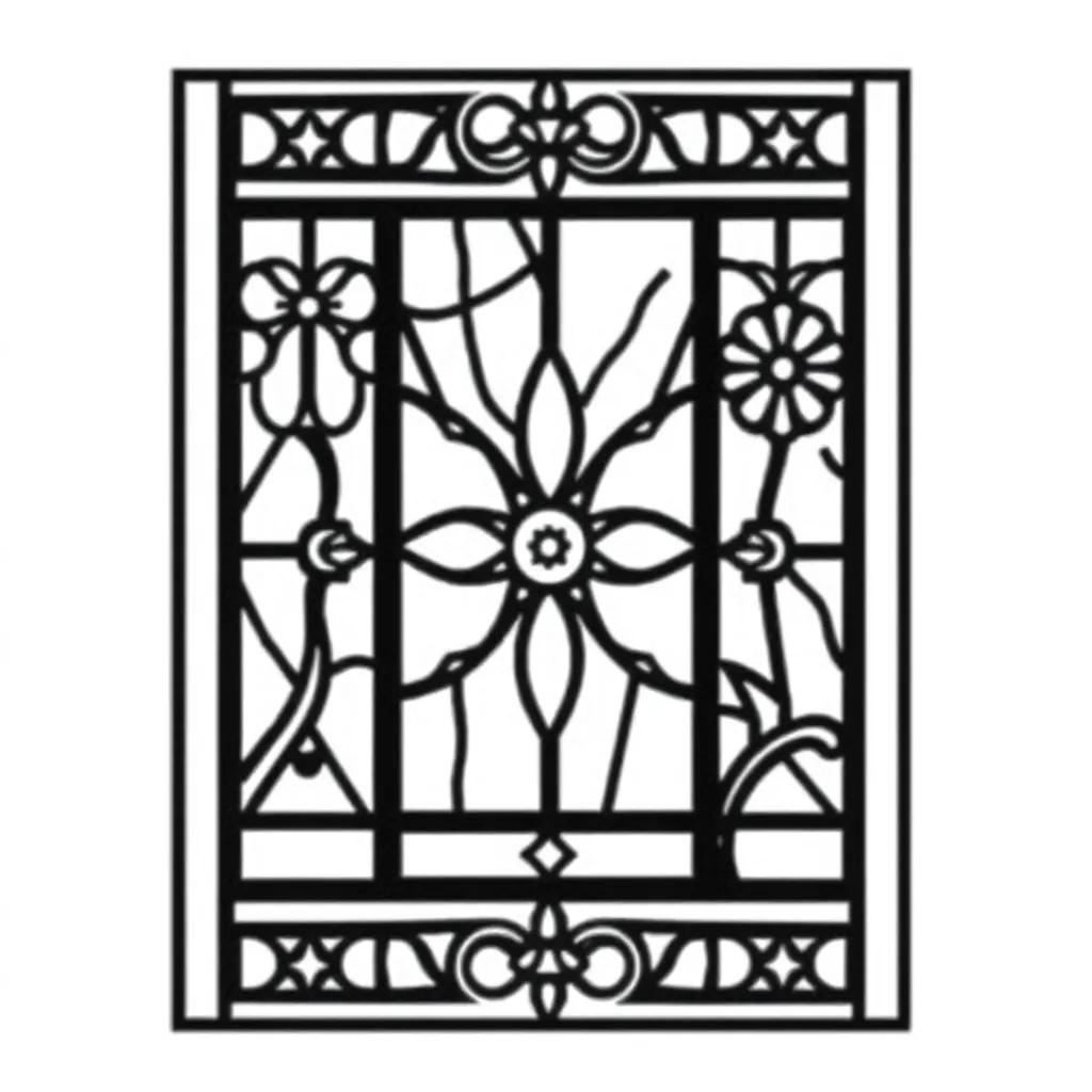 Free Printable Stained Glass Coloring Pages