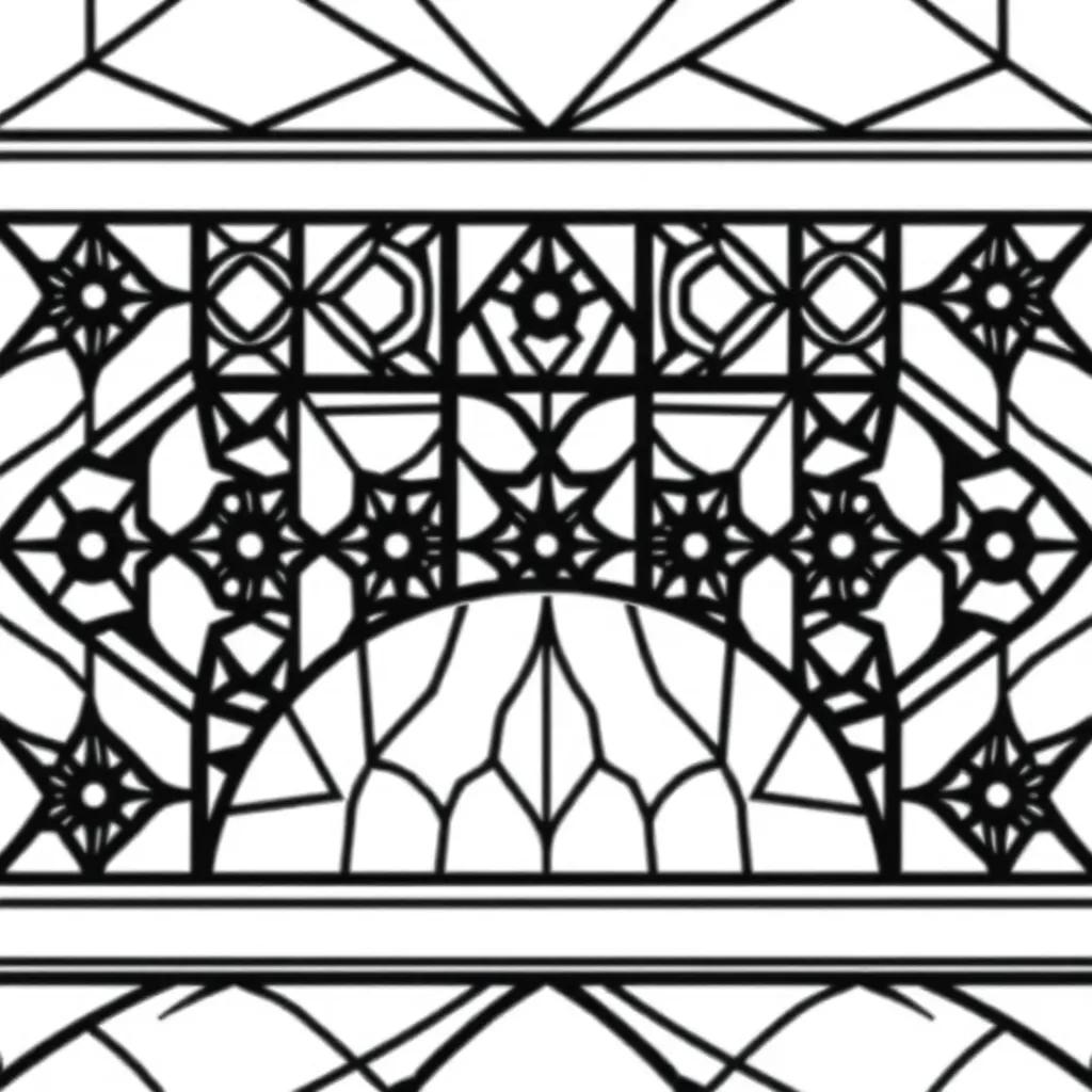 Free Geometric Coloring Pages Printable