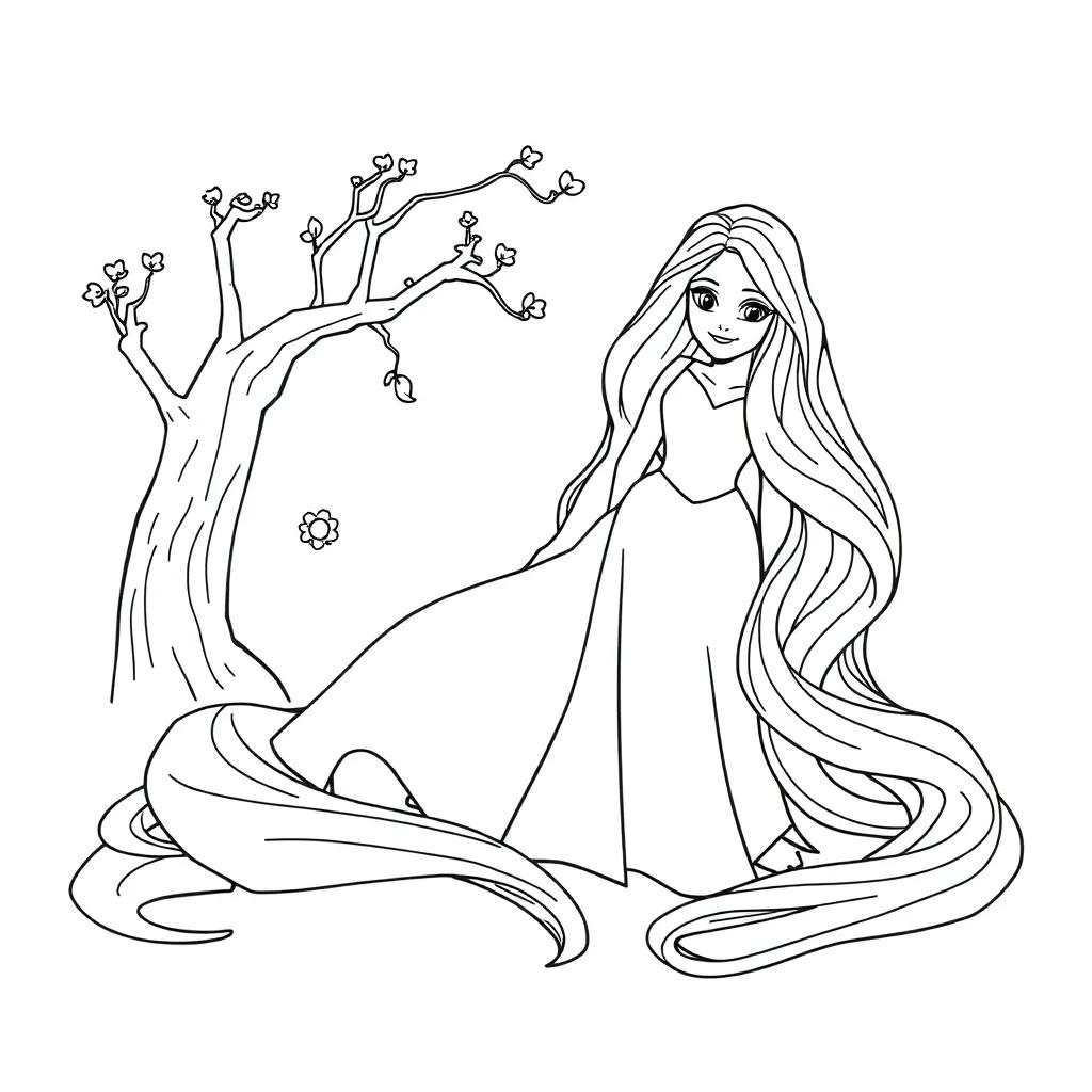 Free Printable Tangled Coloring Pages
