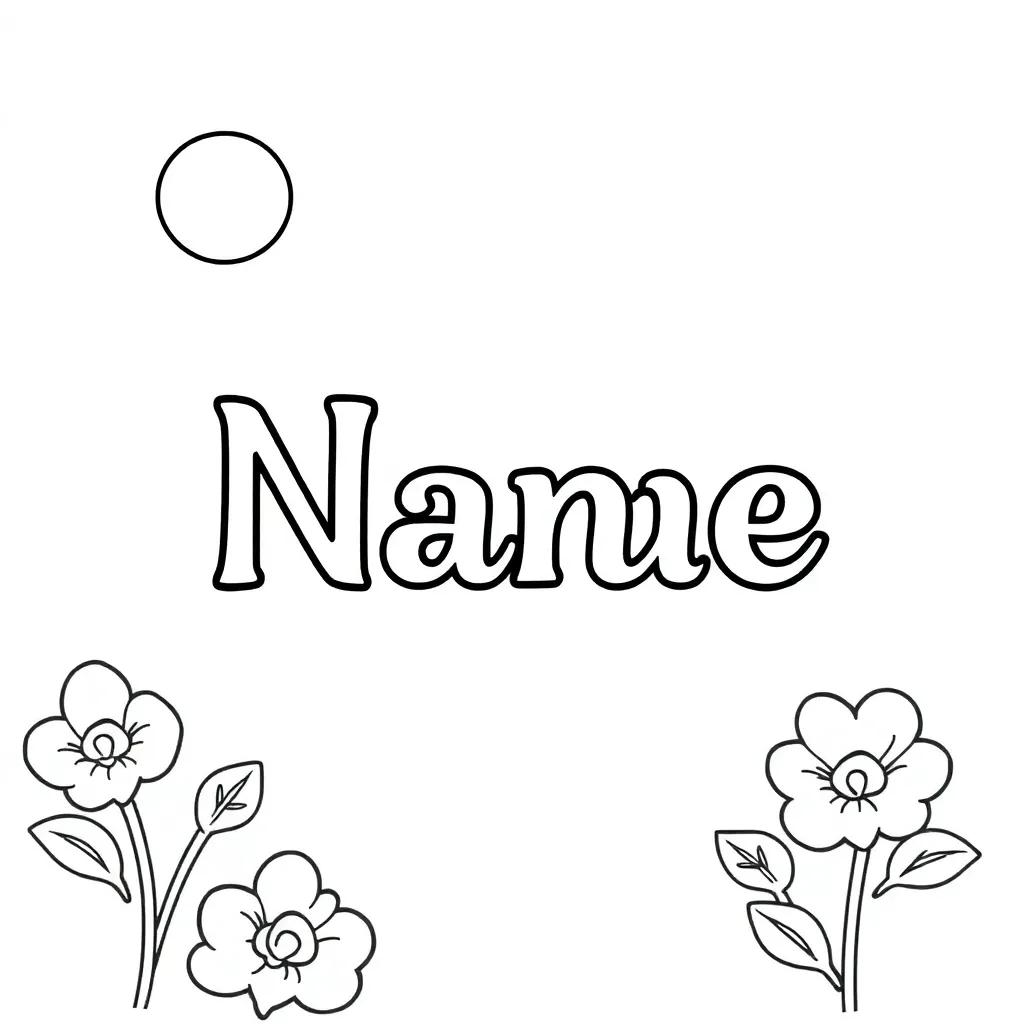 Free Personalized Name Coloring Pages