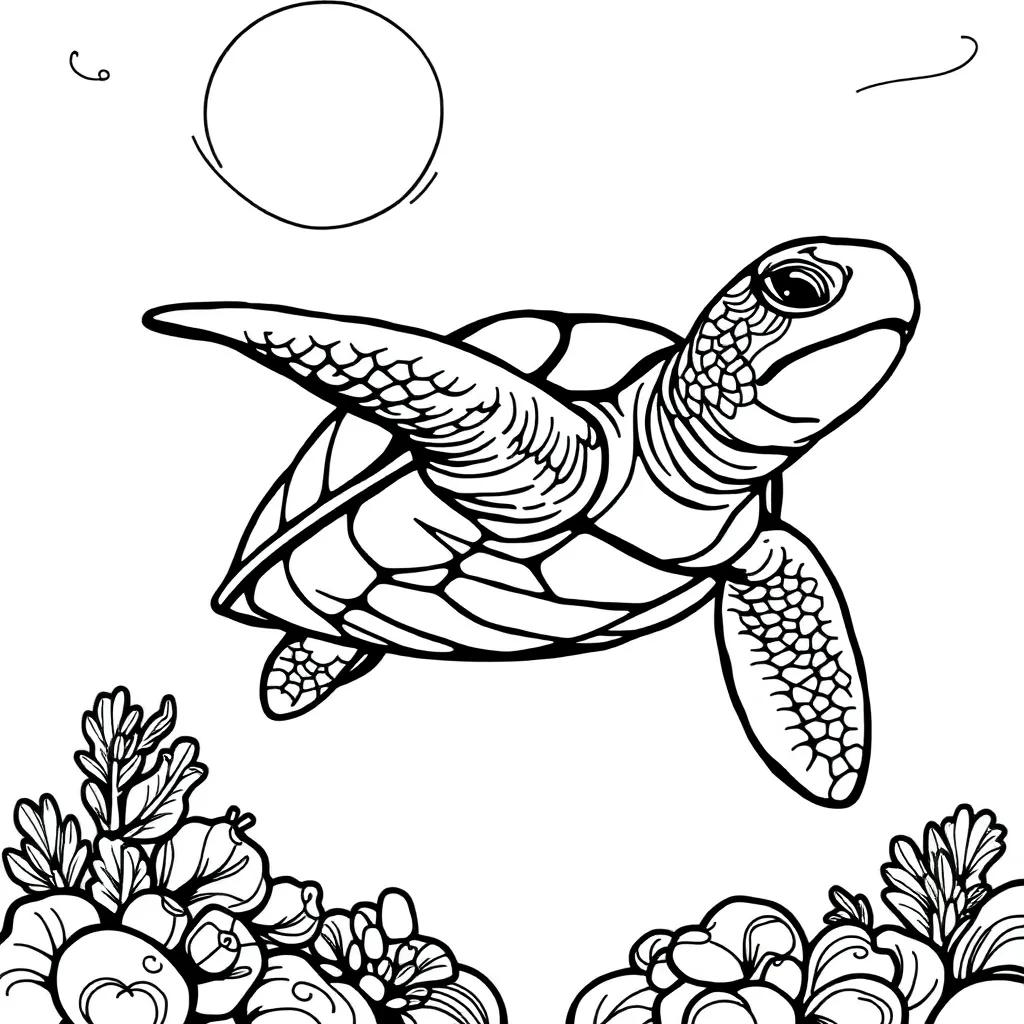 Free Sea Turtle Coloring Pages
