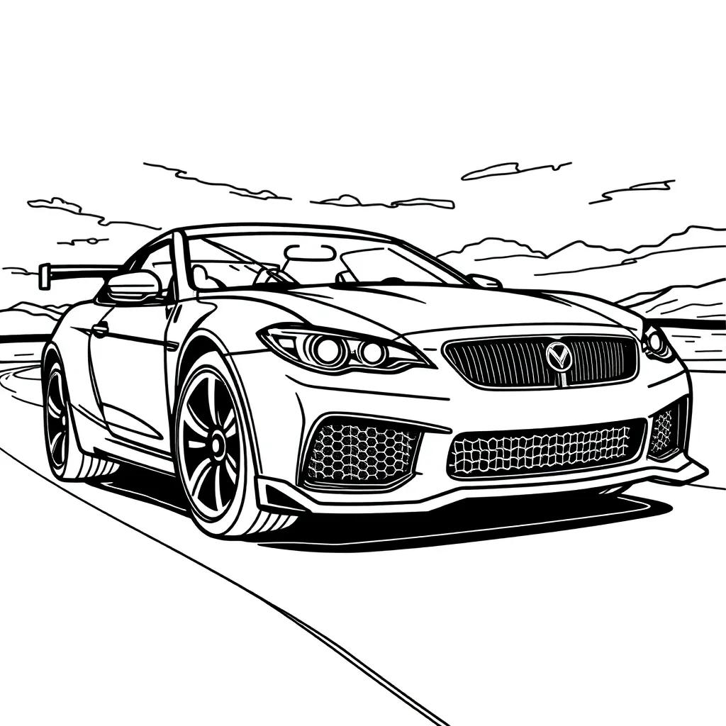 Free Coloring Pages Of Cars