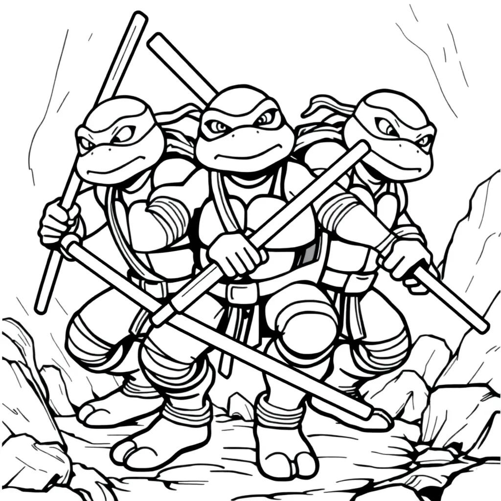 Free Printable Coloring Pages Of Ninja Turtles