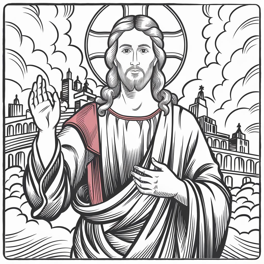 Free Coloring Pages Of Jesus
