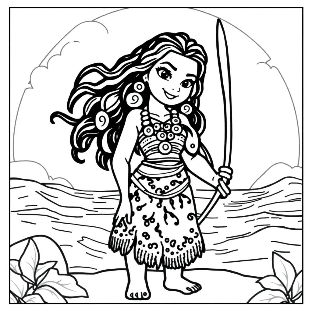 Free Printable Coloring Pages Moana