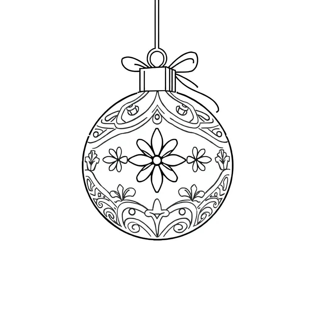 Free Christmas Ornament Coloring Pages