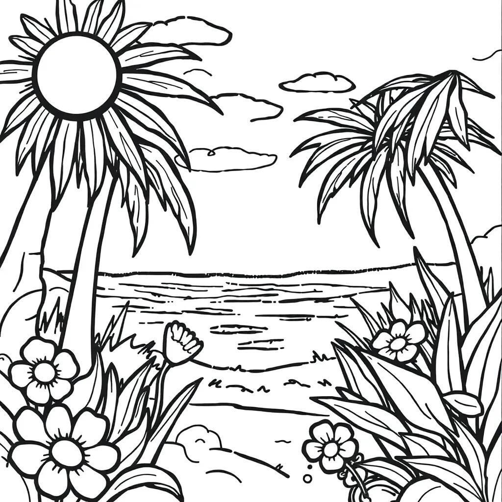 Free Summer Coloring Pages For Kids