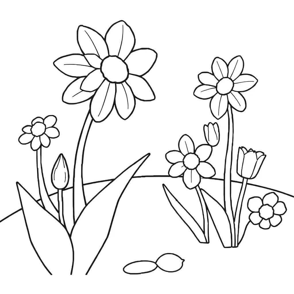 Free Coloring Pages Springtime