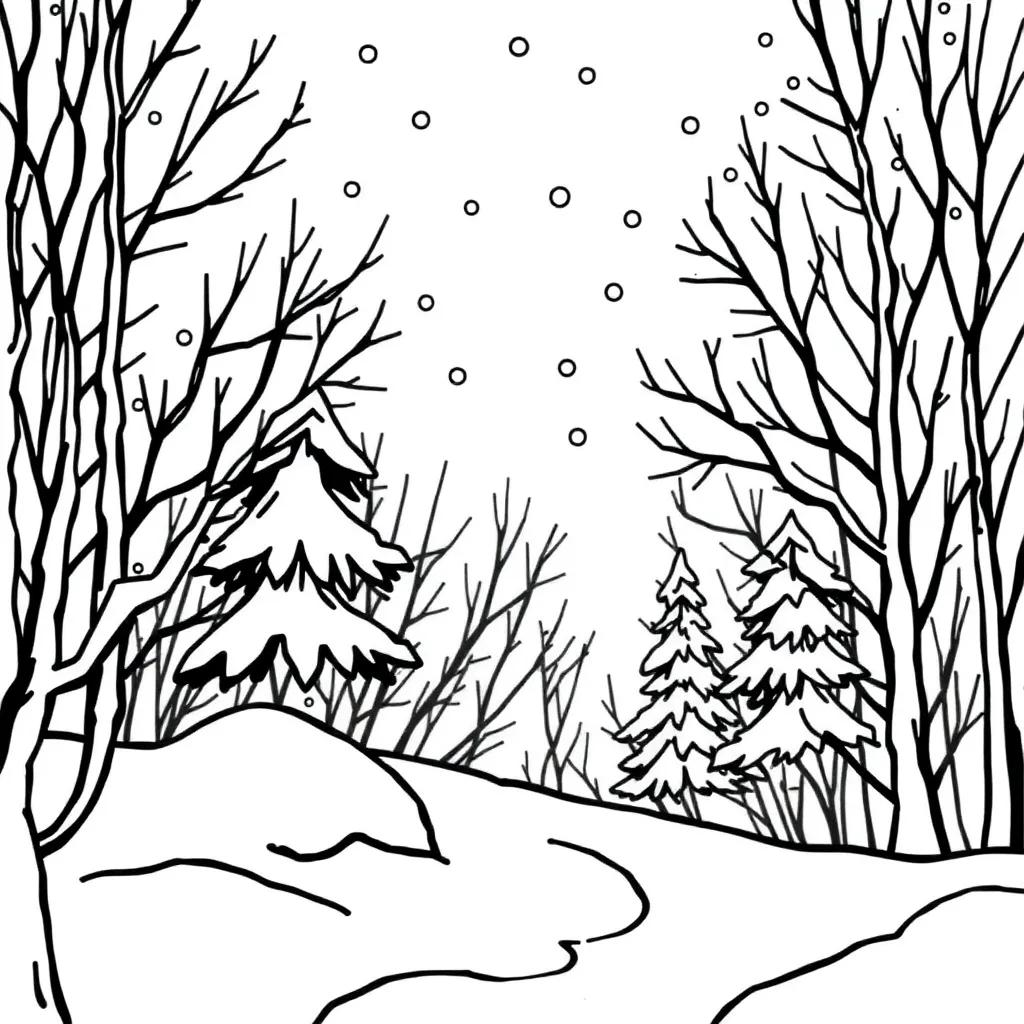 Free Winter Coloring Pages Printable