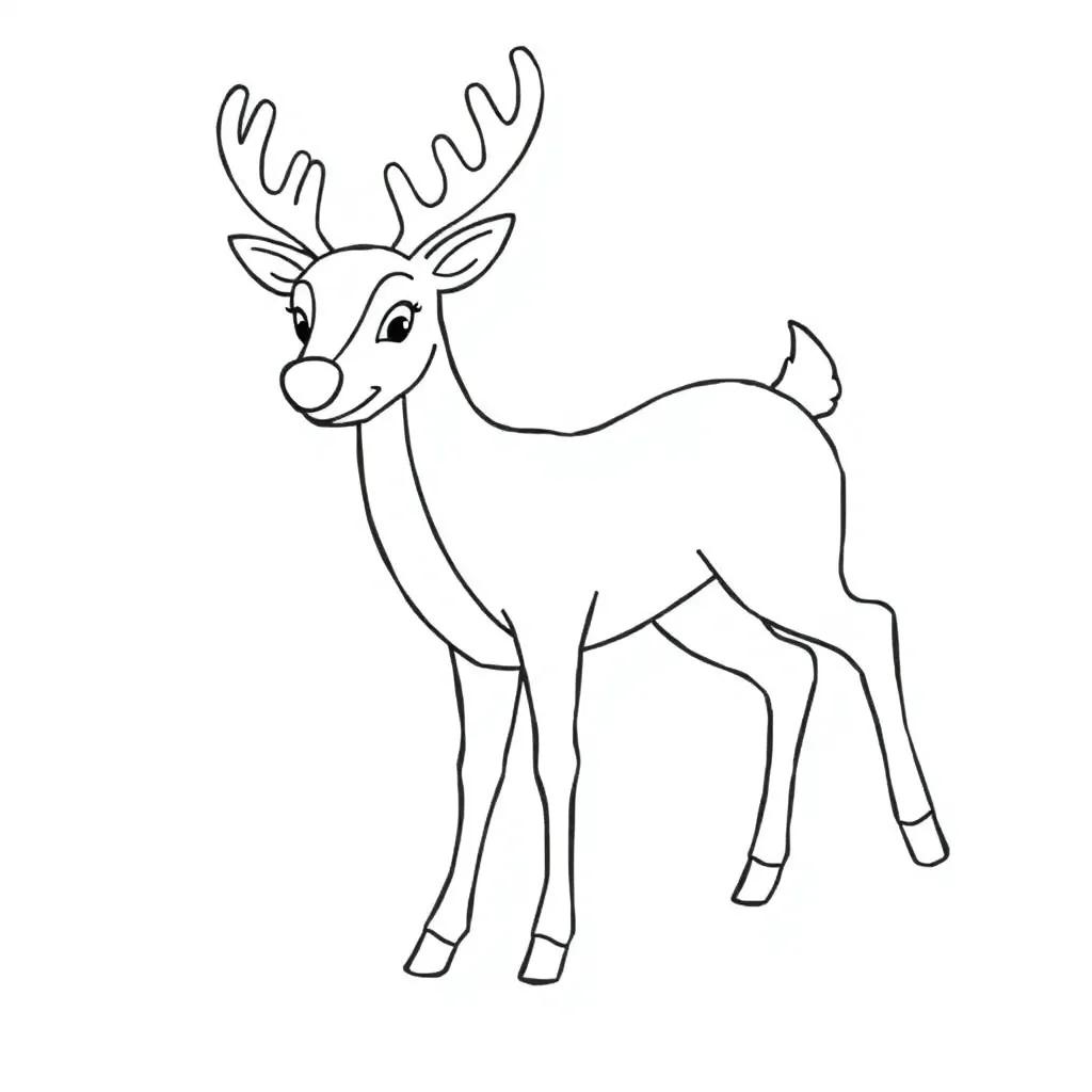 Free Rudolph The Red Nosed Reindeer Coloring Pages
