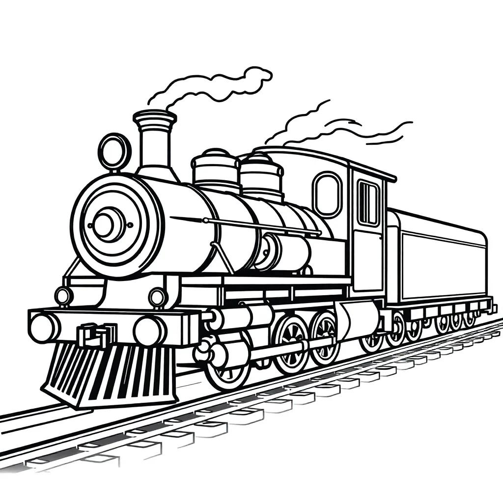 Free Printable Coloring Pages Trains