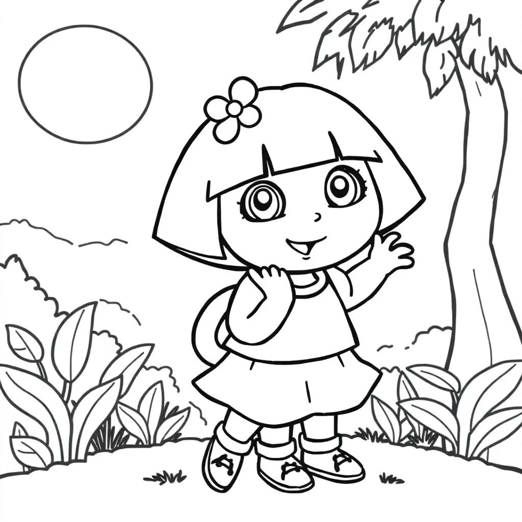 Free Printable Coloring Pages Of Dora The Explorer