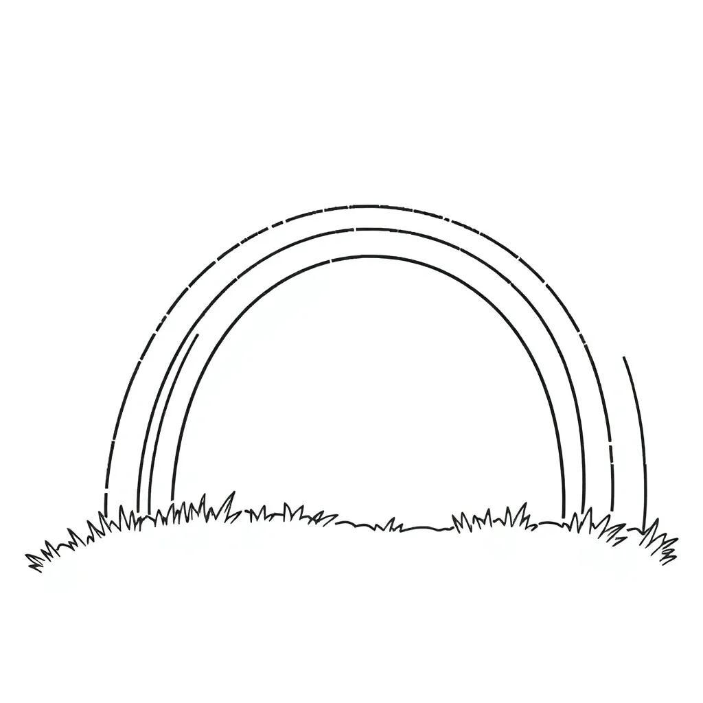 Free Printable Rainbow Coloring Page