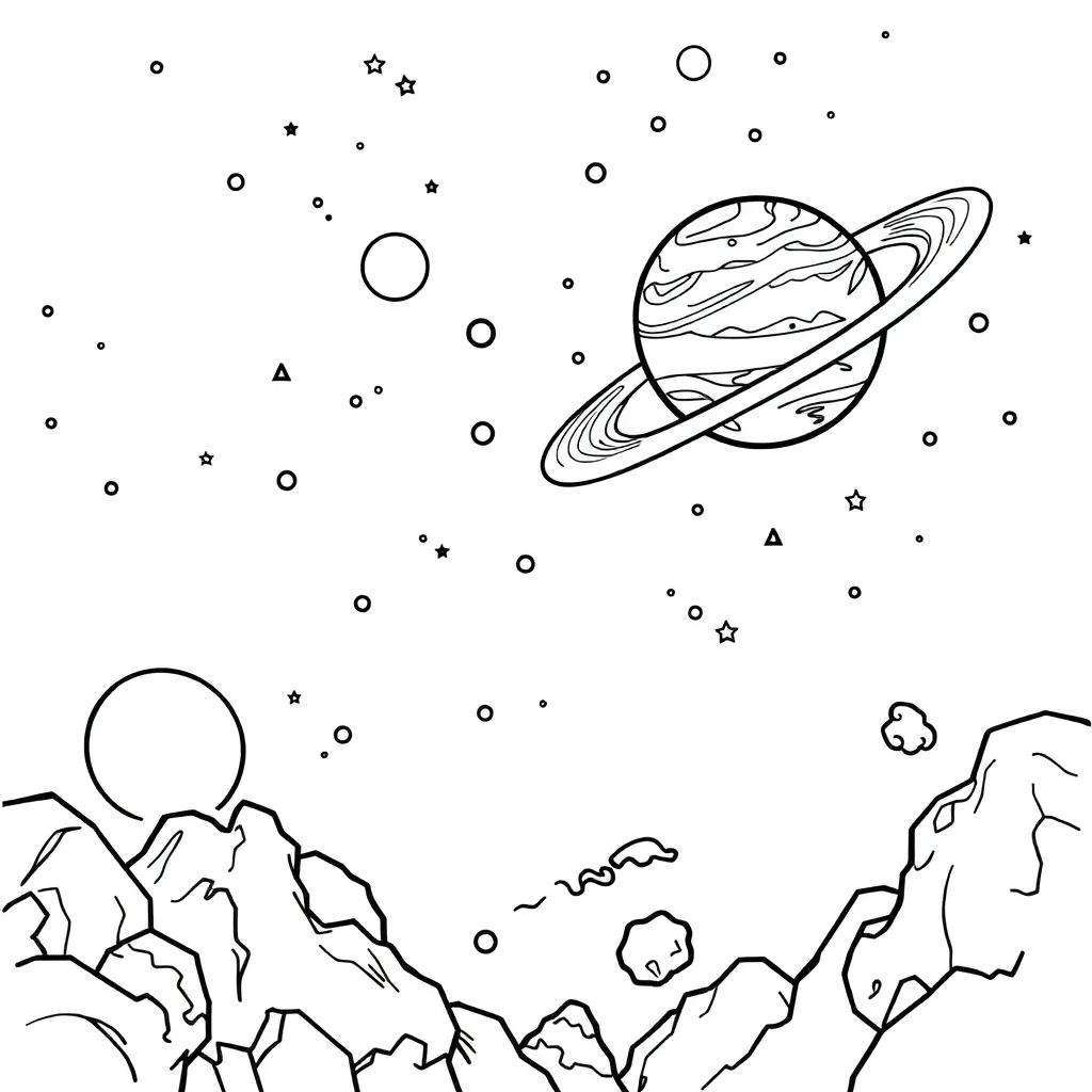 Free Space Printables Coloring Pages