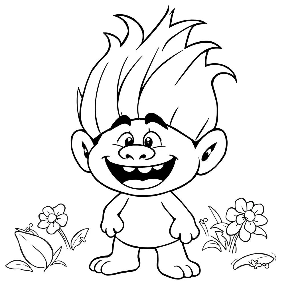 Free Trolls Movie Coloring Pages