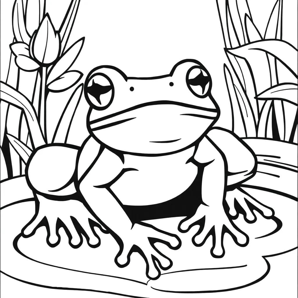 Free Printable Coloring Pages Frogs