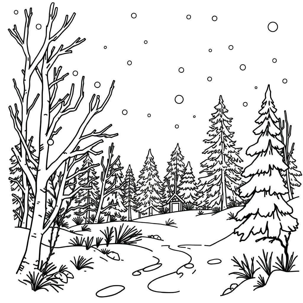 Free Winter Coloring Pages For Adults