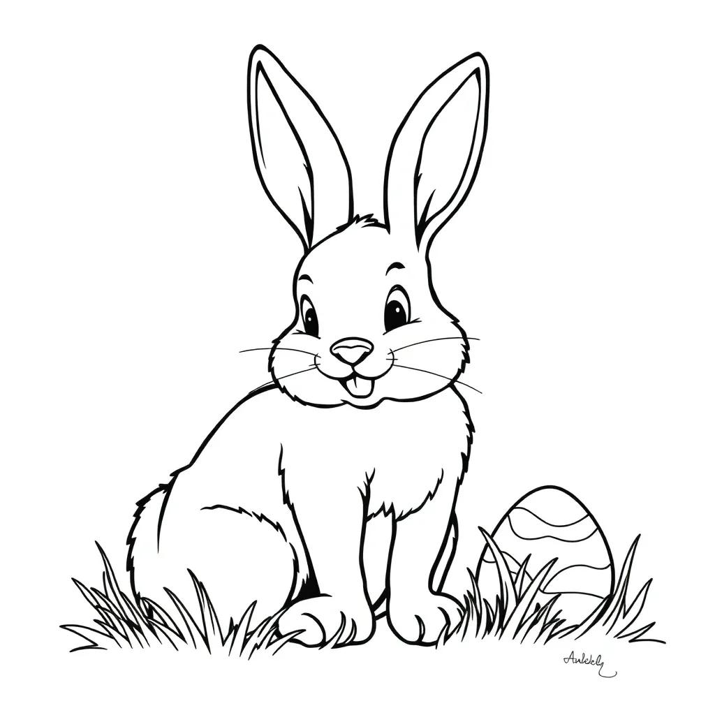 Free Printable Easter Bunny Coloring Pages