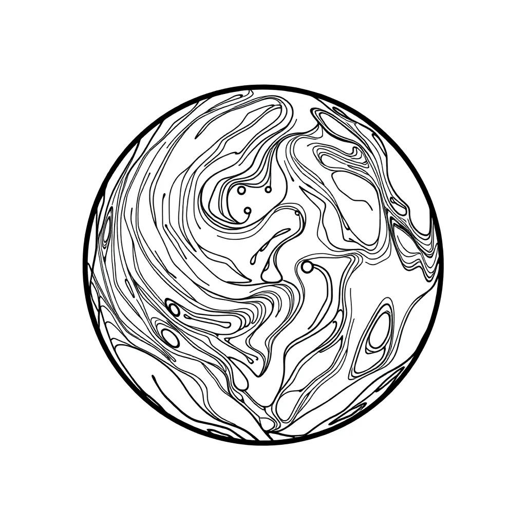 Free Planet Coloring Pages