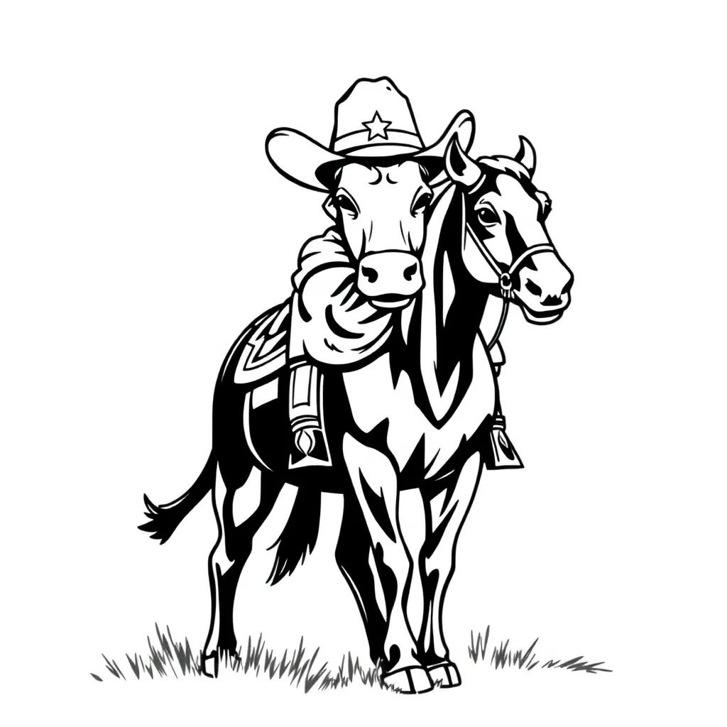 Free Coloring Pages Cowboy