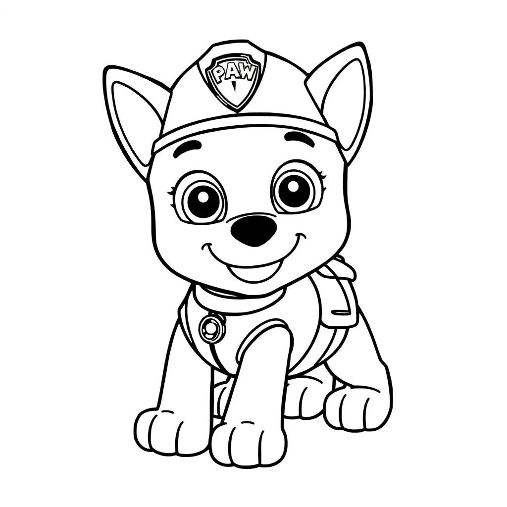 Free Printable Paw Patrol Coloring Page