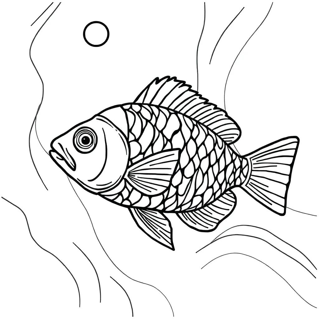 Free Coloring Pages Of Fish