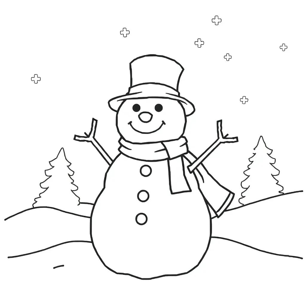 Free Snowman Coloring Pages To Print