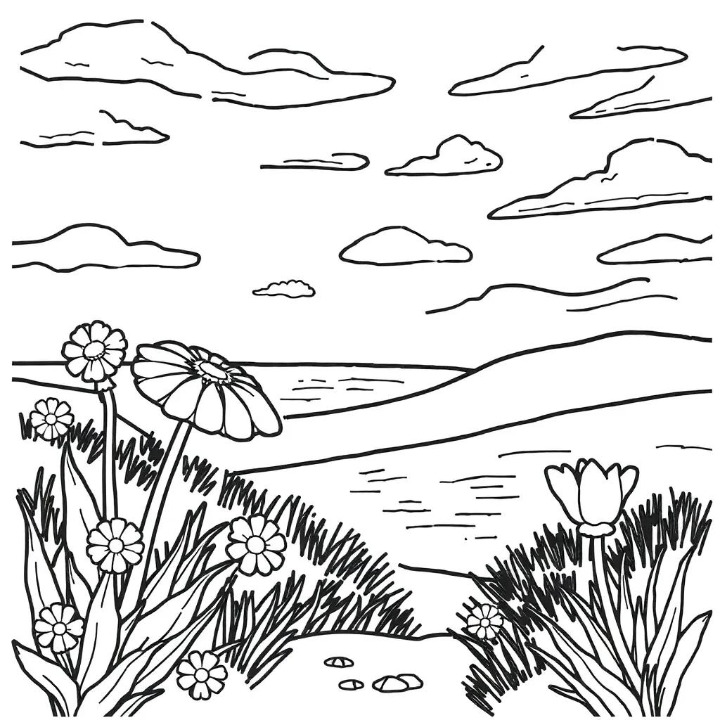 Free Coloring Summer Pages
