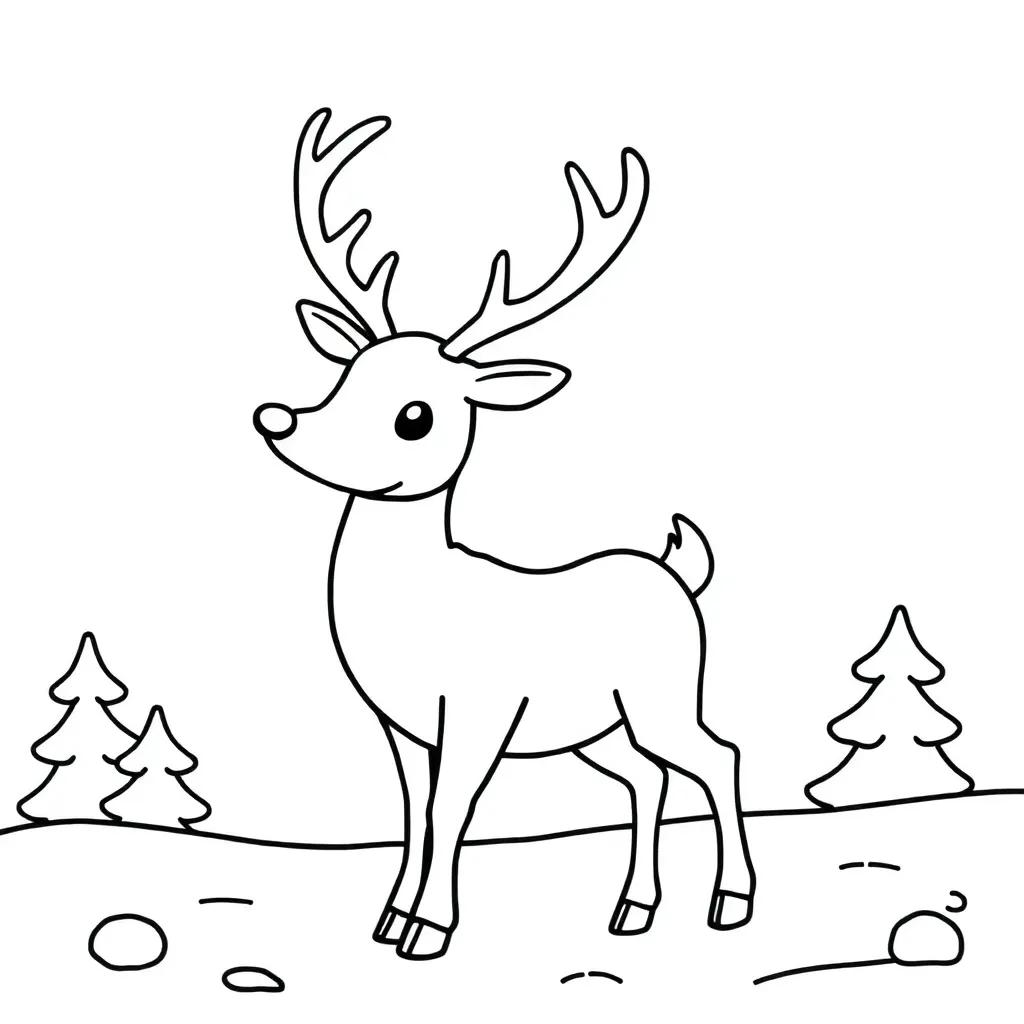 Free Coloring Pages Rudolph