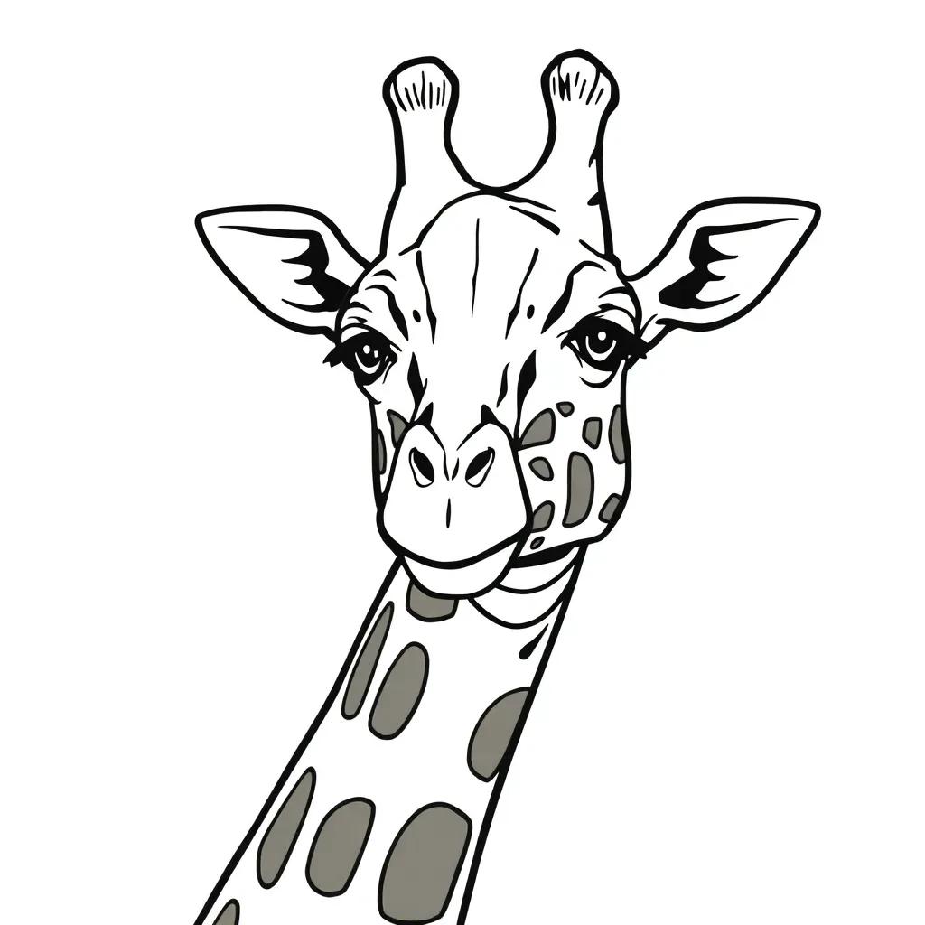 Free Giraffe Coloring Pages